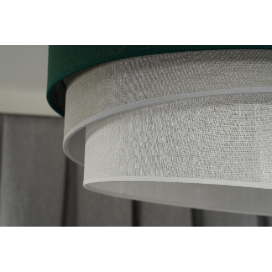 Duolla - Κρεμαστό φωτιστικό οροφής TRIO 1xE27/15W/230V διάμετρος 45 cm πράσινο/γκρι/λευκό