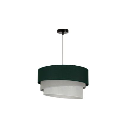 Duolla - Κρεμαστό φωτιστικό οροφής TRIO 1xE27/15W/230V διάμετρος 45 cm πράσινο/γκρι/λευκό