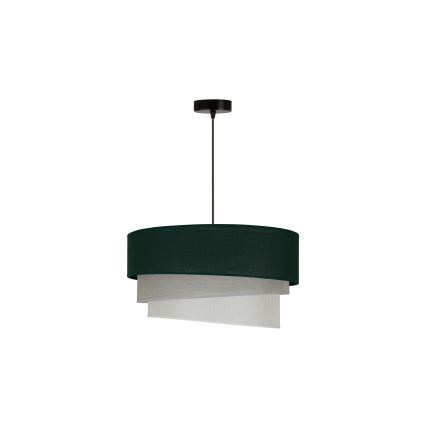 Duolla - Κρεμαστό φωτιστικό οροφής TRIO 1xE27/15W/230V διάμετρος 45 cm πράσινο/γκρι/λευκό