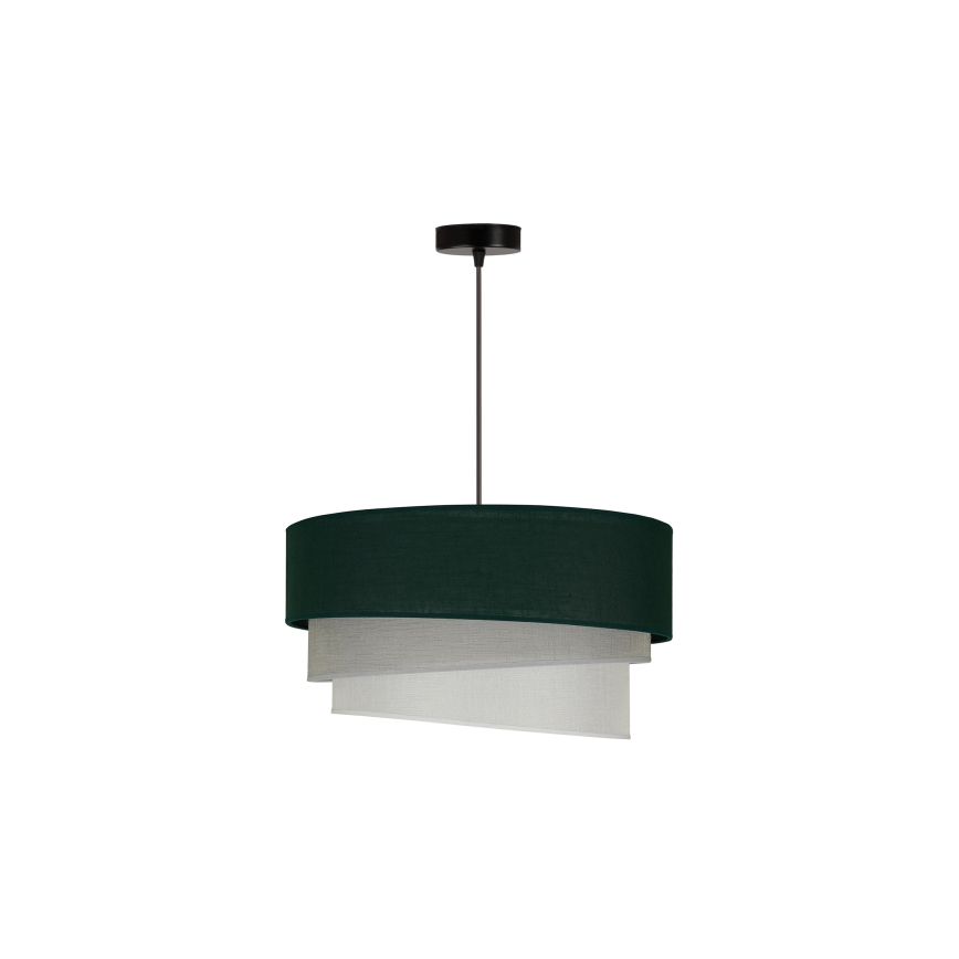 Duolla - Κρεμαστό φωτιστικό οροφής TRIO 1xE27/15W/230V διάμετρος 45 cm πράσινο/γκρι/λευκό