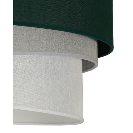 Duolla - Κρεμαστό φωτιστικό οροφής TRIO 1xE27/15W/230V διάμετρος 45 cm πράσινο/γκρι/λευκό