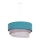 Duolla - Κρεμαστό φωτιστικό οροφής TRIO 1xE27/15W/230V διάμετρος 45 cm τουρκουάζ/γκρι/λευκό
