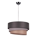 Duolla - Κρεμαστό φωτιστικό οροφής TRIO 1xE27/40W/230V διάμετρος 45 cm ανθρακί/γκρι/καφέ