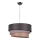 Duolla - Κρεμαστό φωτιστικό οροφής TRIO 1xE27/40W/230V διάμετρος 45 cm ανθρακί/γκρι/καφέ