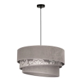 Duolla - Κρεμαστό φωτιστικό οροφής TRIO 1xE27/40W/230V διάμετρος 45 cm γκρι