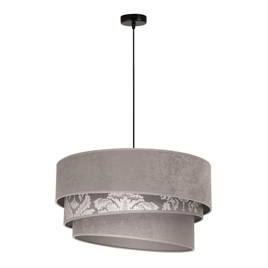 Duolla - Κρεμαστό φωτιστικό οροφής TRIO 1xE27/40W/230V διάμετρος 45 cm γκρι