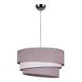 Duolla - Κρεμαστό φωτιστικό οροφής TRIO 1xE27/40W/230V διάμετρος 45 cm γκρι/λευκό