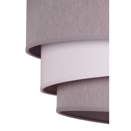 Duolla - Κρεμαστό φωτιστικό οροφής TRIO 1xE27/40W/230V διάμετρος 45 cm γκρι/λευκό