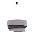 Duolla - Κρεμαστό φωτιστικό οροφής TRIO 1xE27/40W/230V διάμετρος 45 cm γκρι/μαύρο