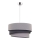 Duolla - Κρεμαστό φωτιστικό οροφής TRIO 1xE27/40W/230V διάμετρος 45 cm γκρι/μαύρο