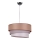 Duolla - Κρεμαστό φωτιστικό οροφής TRIO 1xE27/40W/230V διάμετρος 45 cm καφέ/γκρι/ασημί