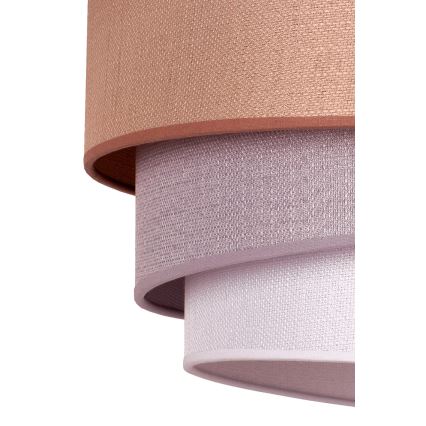 Duolla - Κρεμαστό φωτιστικό οροφής TRIO 1xE27/40W/230V διάμετρος 45 cm καφέ/γκρι/ασημί