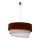 Duolla - Κρεμαστό φωτιστικό οροφής TRIO 1xE27/40W/230V διάμετρος 45 cm καφέ/μπεζ/λευκό