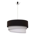 Duolla - Κρεμαστό φωτιστικό οροφής TRIO 1xE27/40W/230V διάμετρος 45 cm μαύρο/γκρι/λευκό