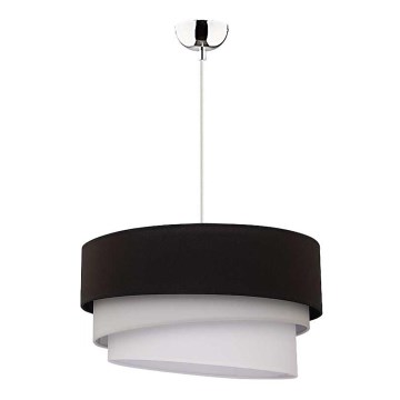 Duolla - Κρεμαστό φωτιστικό οροφής TRIO 1xE27/40W/230V διάμετρος 45 cm μαύρο/γκρι/λευκό