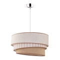 Duolla - Κρεμαστό φωτιστικό οροφής TRIO 1xE27/40W/230V διάμετρος 45 cm μπεζ/καφέ