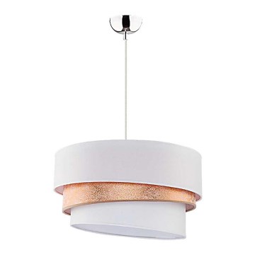 Duolla - Κρεμαστό φωτιστικό οροφής TRIO 1xE27/40W/230V διάμετρος 45 cm χρυσό/λευκό