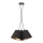 Duolla - Κρεμαστό φωτιστικό οροφής TWIGGY 3xE27/40W/230V διάμετρος 45 cm μαύρο