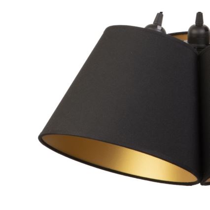 Duolla - Κρεμαστό φωτιστικό οροφής TWIGGY 3xE27/40W/230V διάμετρος 45 cm μαύρο