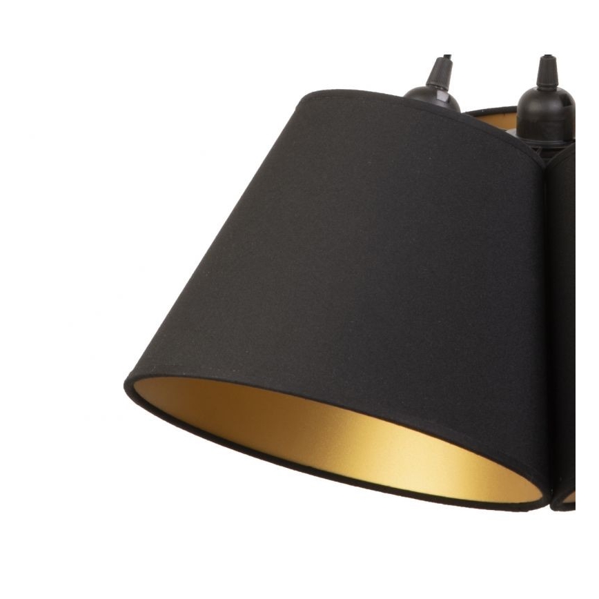 Duolla - Κρεμαστό φωτιστικό οροφής TWIGGY 3xE27/40W/230V διάμετρος 45 cm μαύρο