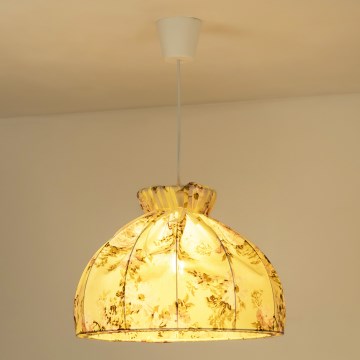 Duolla - Κρεμαστό φωτιστικό οροφής VIOLIN 1xE27/40W/230V διάμετρος 38 cm τριανταφυλλί
