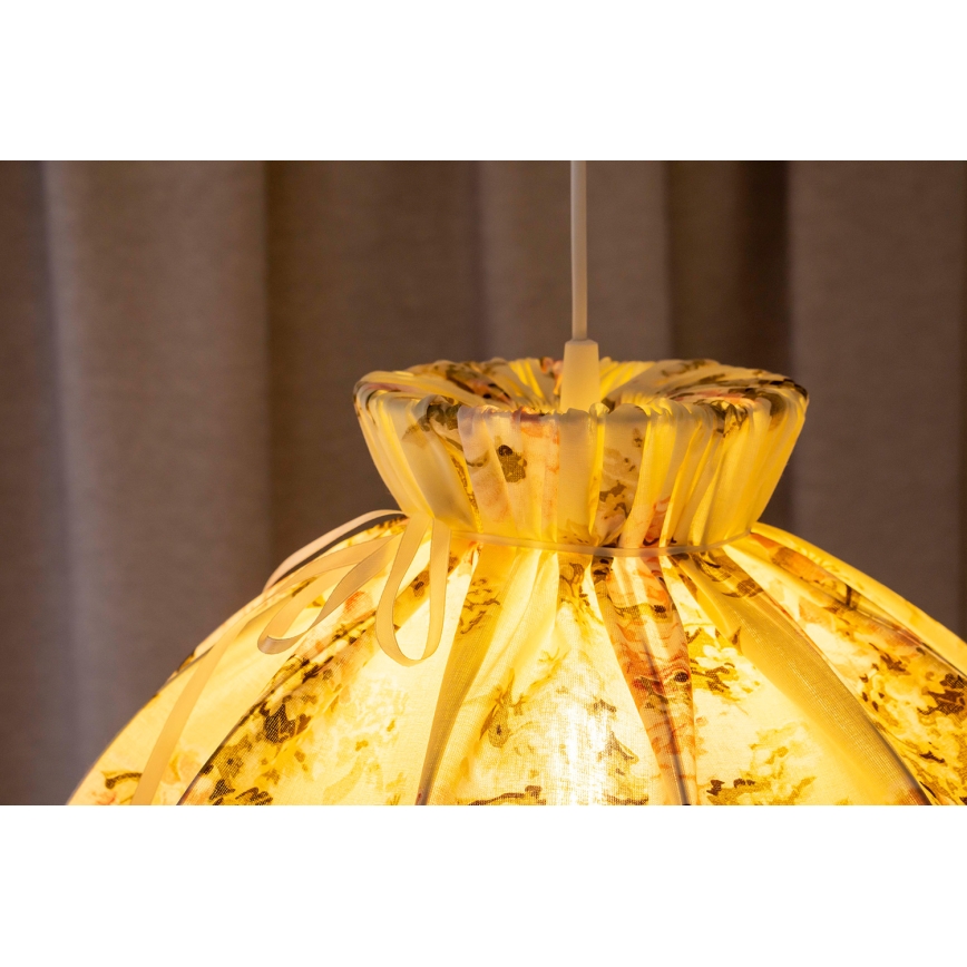 Duolla - Κρεμαστό φωτιστικό οροφής VIOLIN 1xE27/40W/230V διάμετρος 38 cm τριανταφυλλί