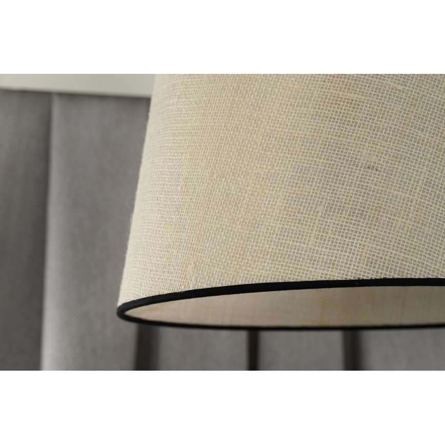 Duolla - Κρεμαστό φωτιστικό οροφής YUTE 1xE27/15W/230V διάμετρος 38 cm γκρι/μαύρο