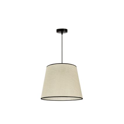 Duolla - Κρεμαστό φωτιστικό οροφής YUTE 1xE27/15W/230V διάμετρος 38 cm γκρι/μαύρο