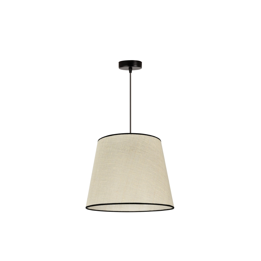 Duolla - Κρεμαστό φωτιστικό οροφής YUTE 1xE27/15W/230V διάμετρος 38 cm γκρι/μαύρο
