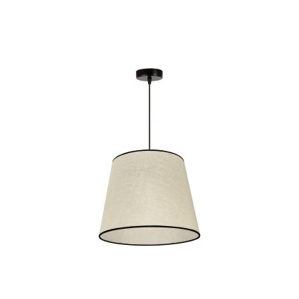 Duolla - Κρεμαστό φωτιστικό οροφής YUTE 1xE27/15W/230V διάμετρος 38 cm γκρι/μαύρο