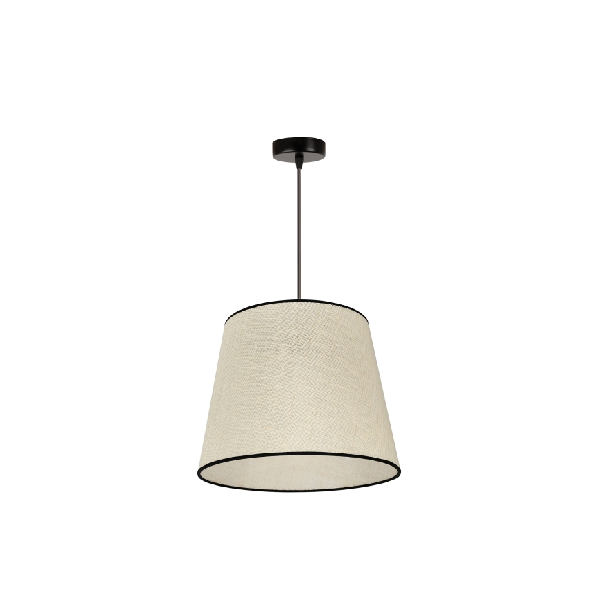 Duolla - Κρεμαστό φωτιστικό οροφής YUTE 1xE27/15W/230V διάμετρος 38 cm γκρι/μαύρο