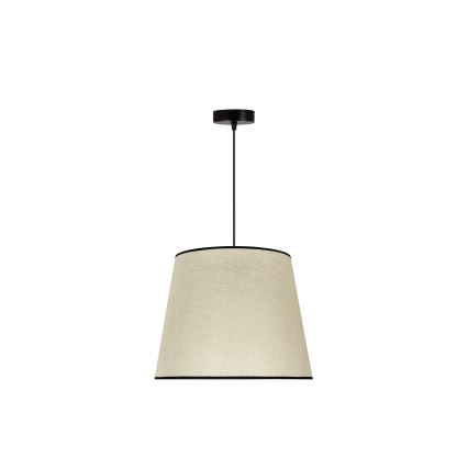Duolla - Κρεμαστό φωτιστικό οροφής YUTE 1xE27/15W/230V διάμετρος 38 cm γκρι/μαύρο