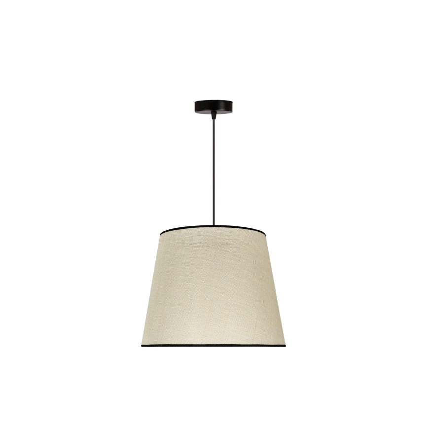 Duolla - Κρεμαστό φωτιστικό οροφής YUTE 1xE27/15W/230V διάμετρος 38 cm γκρι/μαύρο