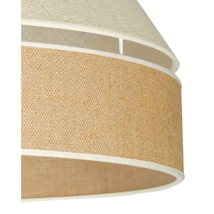 Duolla - Κρεμαστό φωτιστικό οροφής YUTE AVIGNON 1xE27/15W/230V διάμετρος 60 cm γκρι/καφέ