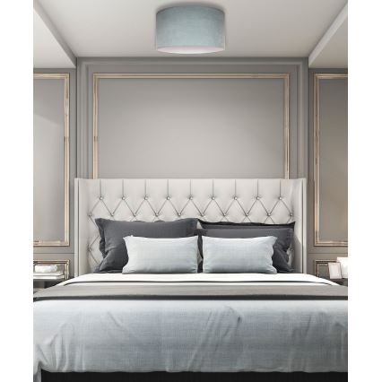 Duolla - Οροφής φωτιστικό BRISTOL 1xE27/15W/230V διάμ. 45 εκ. πράσινο/λευκό