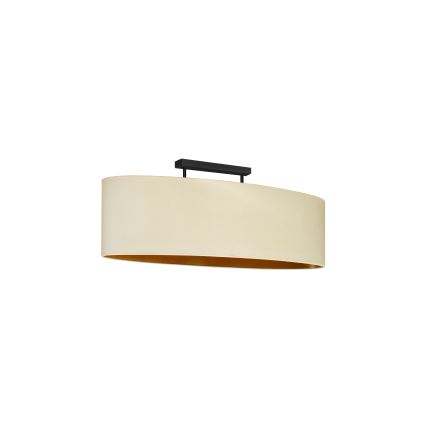 Duolla - Οροφία φωτιστικό OVAL VEGAN 2xE27/15W/230V κρεμ