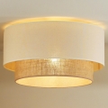 Duolla - Οροφής φωτιστικό BOHO 1xE27/15W/230V διάμ. 45 εκ. μπεζ/καφέ