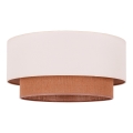 Duolla - Οροφής φωτιστικό BOHO 3xE27/15W/230V διάμ. 60 εκ. μπεζ/καφέ