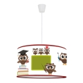 Duolla - Παιδικό κρεμαστό φωτιστικό οροφής OWLS MULTI 1xE27/15W/230V διάμετρος 35 cm