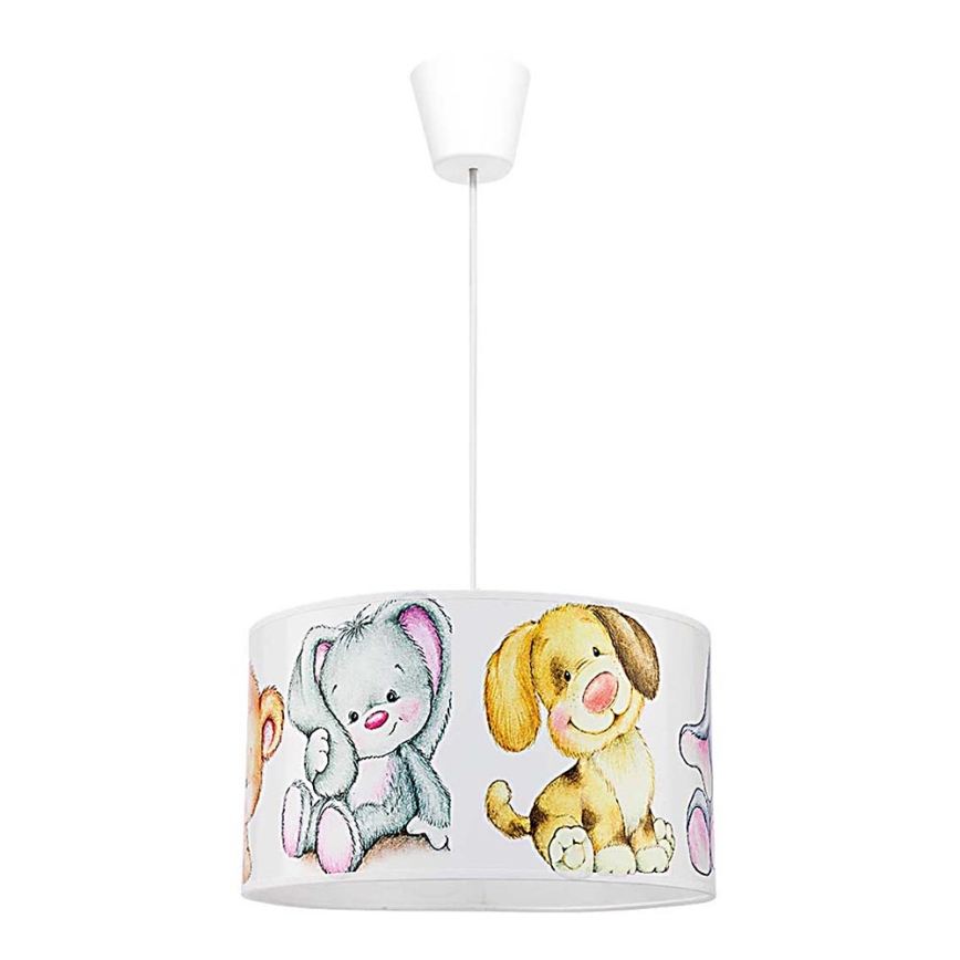 Duolla - Παιδικό κρεμαστό φωτιστικό οροφής SWEET BEARS 1xE27/40W/230V διάμετρος 35 cm