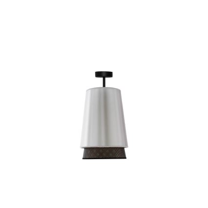 Duolla - Πλαφονιέρα οροφής BELL SHINY 1xE27/15W/230V διάμετρος 25 cm ασημί/μαύρο