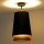 Duolla - Πλαφονιέρα οροφής BELL SHINY 1xE27/15W/230V διάμετρος 25 cm μαύρο/χαλκός