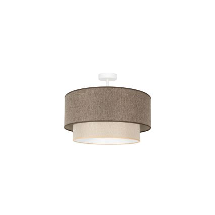 Duolla - Πλαφονιέρα οροφής BOHO ECO RECYCLING 1xE27/15W/230V διάμετρος 45 cm καφέ/κρεμ