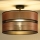 Duolla - Πλαφονιέρα οροφής COPPER SHINY 1xE27/15W/230V διάμετρος 40 cm χαλκός/μαύρο