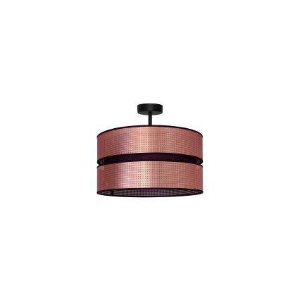 Duolla - Πλαφονιέρα οροφής COPPER SHINY 1xE27/15W/230V διάμετρος 40 cm χαλκός/μαύρο