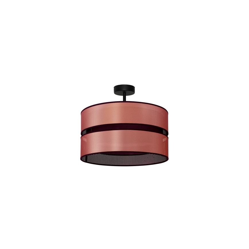 Duolla - Πλαφονιέρα οροφής COPPER SHINY 1xE27/15W/230V διάμετρος 40 cm χαλκός/μαύρο