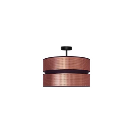 Duolla - Πλαφονιέρα οροφής COPPER SHINY 1xE27/15W/230V διάμετρος 40 cm χαλκός/μαύρο