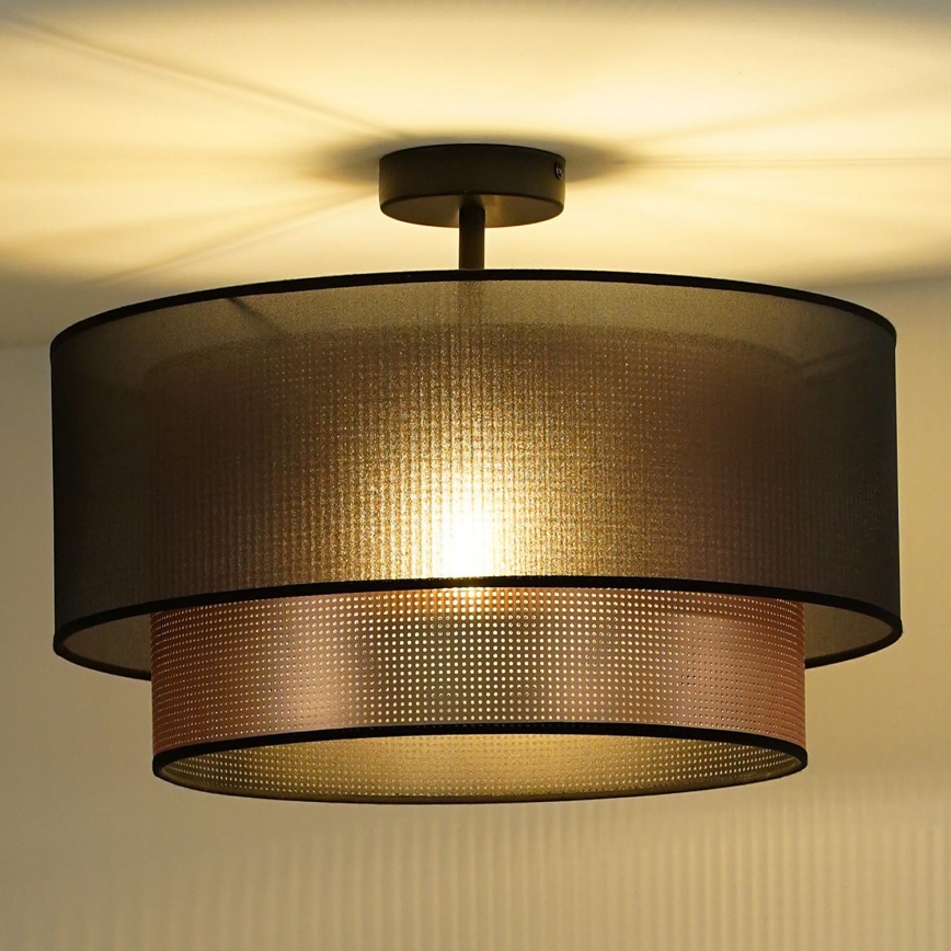 Duolla - Πλαφονιέρα οροφής COPPER SHINY 1xE27/15W/230V διάμετρος 45 cm καφέ/χαλκός