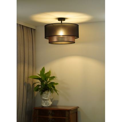 Duolla - Πλαφονιέρα οροφής COPPER SHINY 1xE27/15W/230V διάμετρος 45 cm καφέ/χαλκός