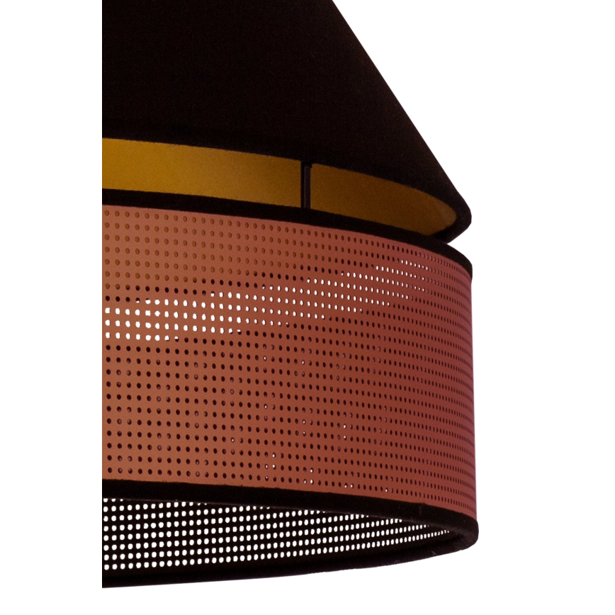 Duolla - Πλαφονιέρα οροφής COPPER SHINY 1xE27/15W/230V διάμετρος 60 cm μαύρο/χαλκός
